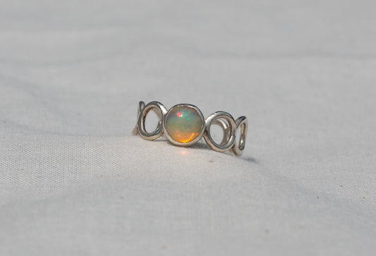 Opal Circles Ring